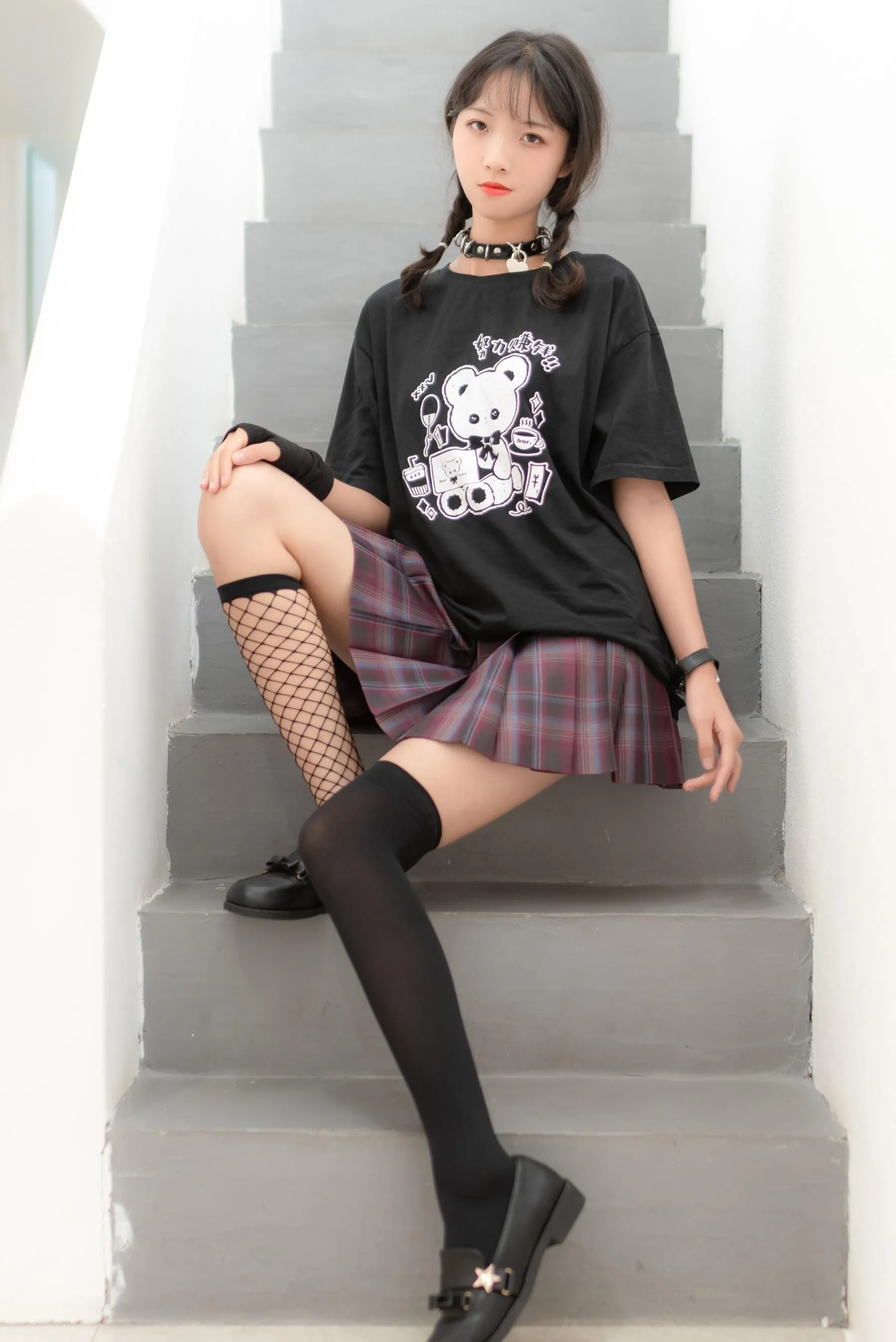 西瓜少女 NO.025 JK双拼袜 [37P]插图5